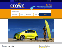 Tablet Screenshot of crowncarhire.com